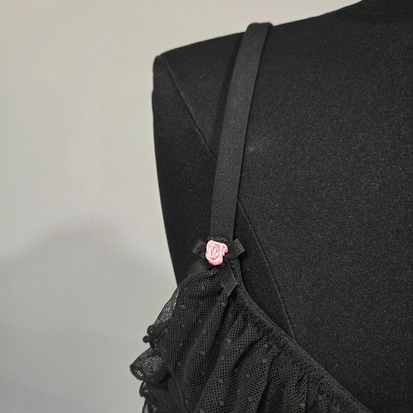 🐢 Cacique Black Ruffle Tank/Cami 18/20 - Picture 6 of 10